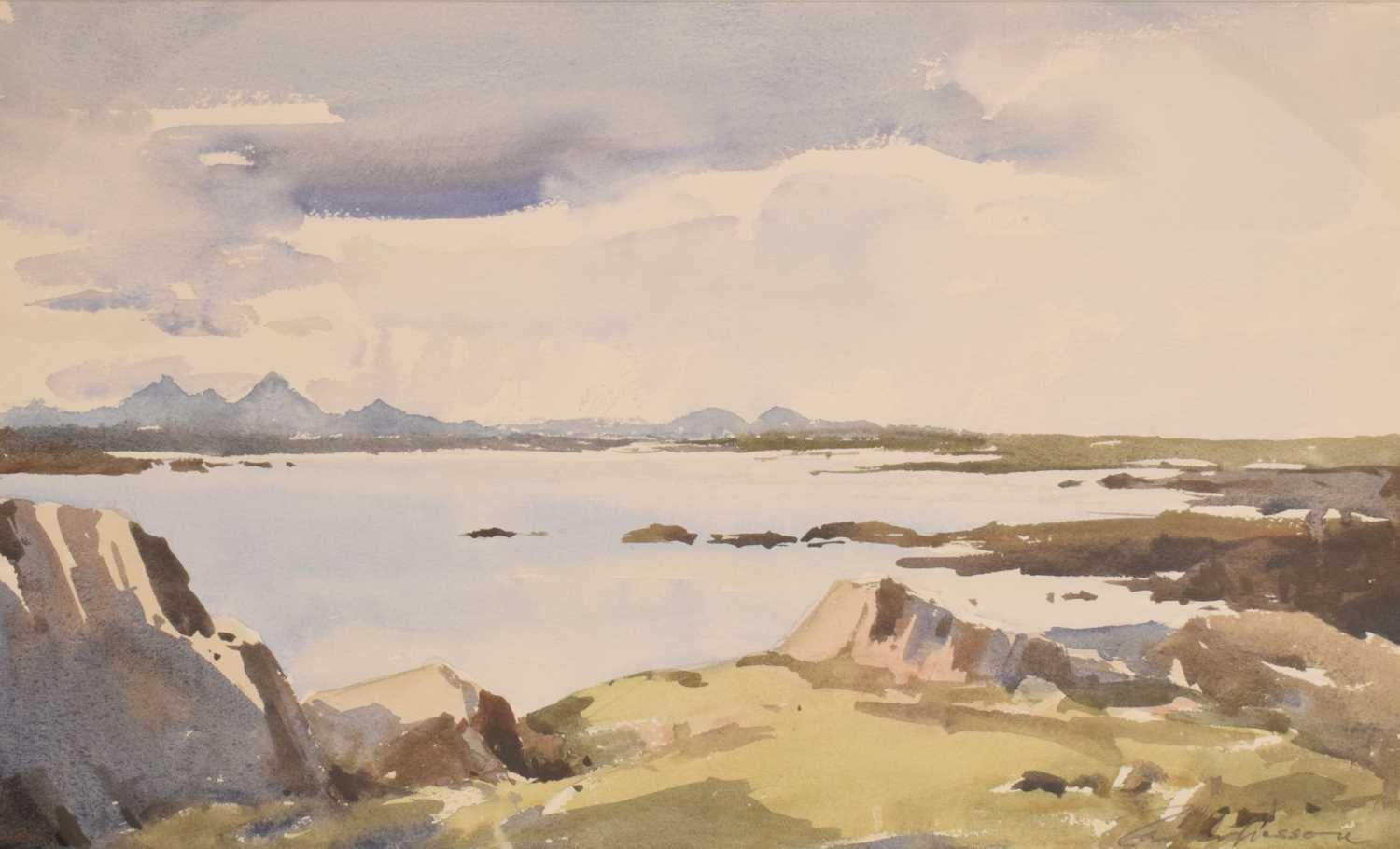 Lot 415 - Edward Wesson, RI RSMA (British, 1910-1983) - Watercolour - 'Isle of Skye'