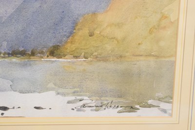 Lot 414 - Edward Wesson, RI RSMA (British, 1910-1983) - Watercolour - 'Crummock Water, Cumbria'