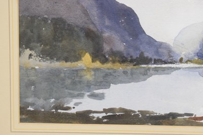 Lot 414 - Edward Wesson, RI RSMA (British, 1910-1983) - Watercolour - 'Crummock Water, Cumbria'