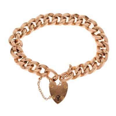 Lot 118 - 9ct gold curb link bracelet