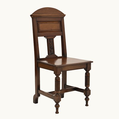 Lot 719 - Victorian mahogany hall chair