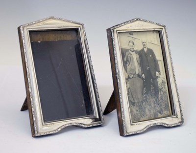 Lot 332 - Pair of George V silver photograph frames