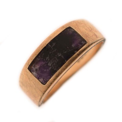 Lot 36 - Blue John 9ct gold 'pinky' ring