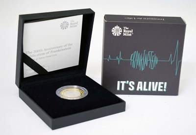Lot 359 - Elizabeth II silver proof £2 coin, 2018, commemorating Mary Shelly's Frankenstein