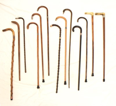 Lot 485 - Collection of walking sticks