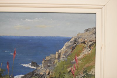 Lot 423 - David Beer (British, b.1943) - Oil on board - Foxgloves at Botalloch