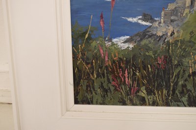 Lot 423 - David Beer (British, b.1943) - Oil on board - Foxgloves at Botalloch
