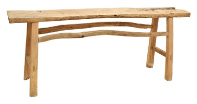 Lot 599 - Large Chinese softwood rustic altar or serving table