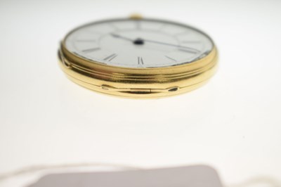 Lot 134 - Late Victorian 18ct gold open face pocket watch, W. Harris, Liverpool