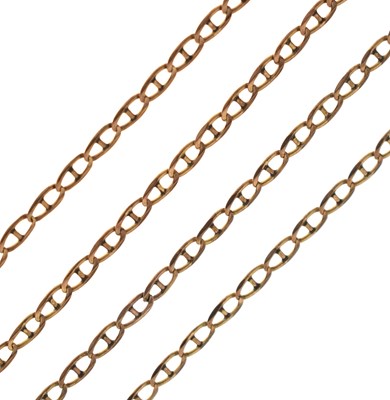 Lot 109 - 9ct gold filed curb link chain