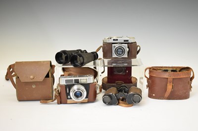 Lot 506 - Group of cameras and binoculars
