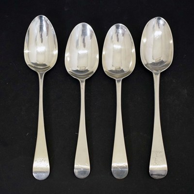 Lot 274 - Four silver table spoons