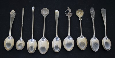 Lot 281 - Collection of novelty and souvenir silver teaspoons