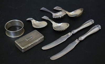 Lot 258 - Collection of silver caddy spoons, etc