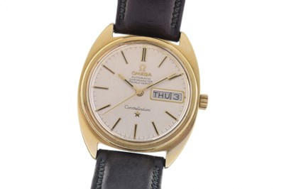 Lot 117 - Omega - Constellation Chronometer gold plated wristwatch, ref. CD 168019