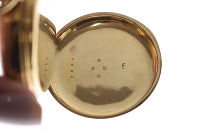 Lot 135 - Late Victorian 18ct gold cased open face pocket watch, John Adams, Coventry
