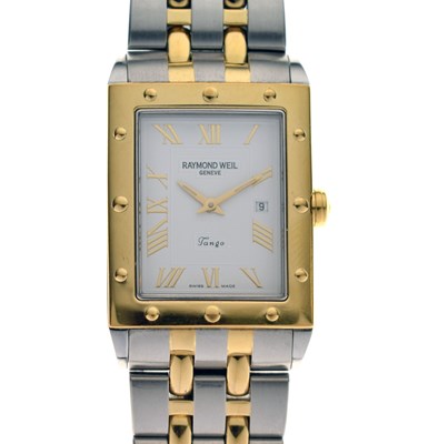Lot 188 - Raymond Weil - Tango two-tone bracelet watch, ref. 5381