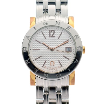 Lot 189 - Aigner - Cortina stainless steel bracelet watch