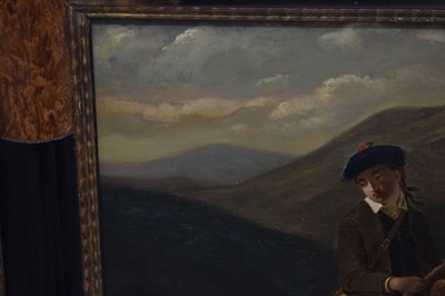 Lot 389 - Attributed to Daniel Adolphe Robert Jones (1806-1874) - Oil on canvas - Ghillie on pony