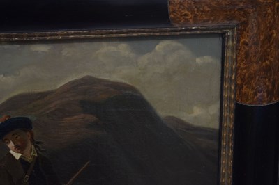 Lot 389 - Attributed to Daniel Adolphe Robert Jones (1806-1874) - Oil on canvas - Ghillie on pony