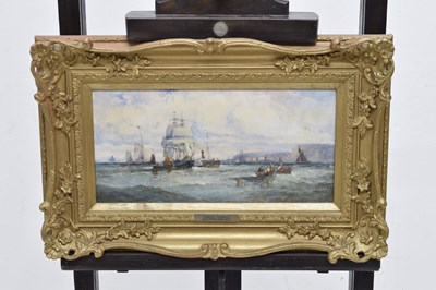 Lot 393 - Attributed to Charles Thornely (British, fl. 1858-1898) - Oil on canvas - Shipping scene
