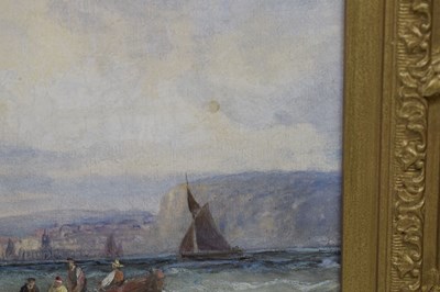 Lot 393 - Attributed to Charles Thornely (British, fl. 1858-1898) - Oil on canvas - Shipping scene