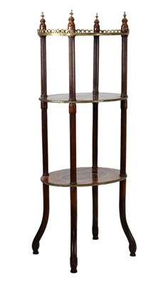 Lot 593 - Late 19th Century French three-tier etagere
