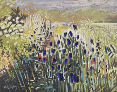 Lot 426 - Tony Brummell Smith (British, b. 1949)- Pastel - 'Edge of a Field'