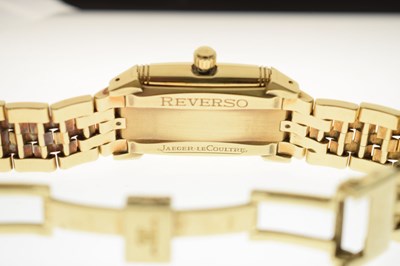 Lot 114 - Jaeger-LeCoultre - Reverso Gran' Sport 18ct gold bracelet watch, ref. 290.110.602