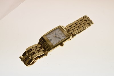 Lot 114 - Jaeger-LeCoultre - Reverso Gran' Sport 18ct gold bracelet watch, ref. 290.110.602