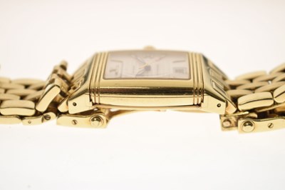 Lot 114 - Jaeger-LeCoultre - Reverso Gran' Sport 18ct gold bracelet watch, ref. 290.110.602
