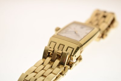 Lot 114 - Jaeger-LeCoultre - Reverso Gran' Sport 18ct gold bracelet watch, ref. 290.110.602