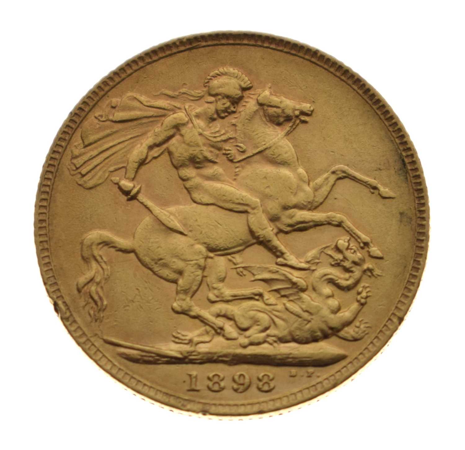 Lot 196 - Queen Victoria gold sovereign, 1898