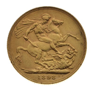 Lot 196 - Queen Victoria gold sovereign, 1898