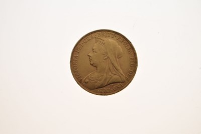 Lot 196 - Queen Victoria gold sovereign, 1898