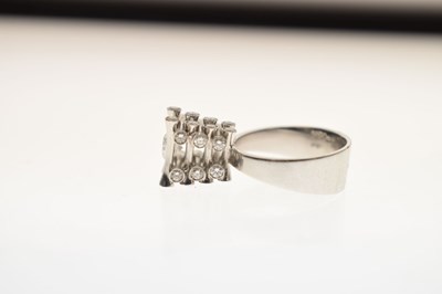 Lot 15 - Marco Oldani for John Rasmussen - Diamond 18ct white gold ring