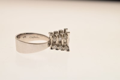 Lot 15 - Marco Oldani for John Rasmussen - Diamond 18ct white gold ring