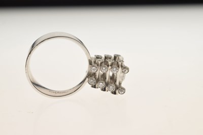 Lot 15 - Marco Oldani for John Rasmussen - Diamond 18ct white gold ring