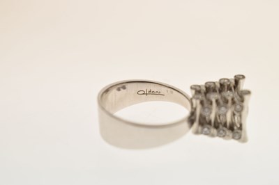 Lot 15 - Marco Oldani for John Rasmussen - Diamond 18ct white gold ring