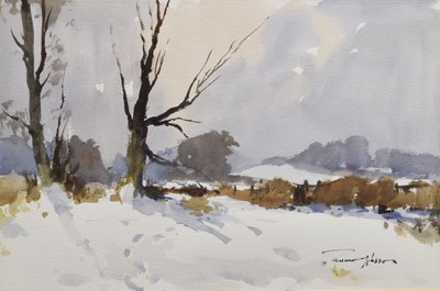 Lot 412 - Edward Wesson, RI RSMA (British, 1910-1983) - Watercolour - 'Snow'