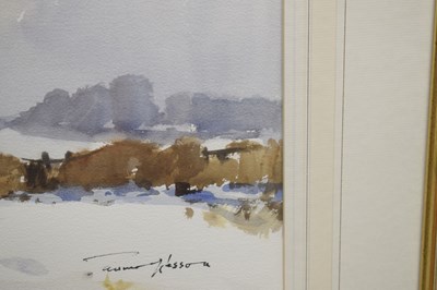 Lot 412 - Edward Wesson, RI RSMA (British, 1910-1983) - Watercolour - 'Snow'