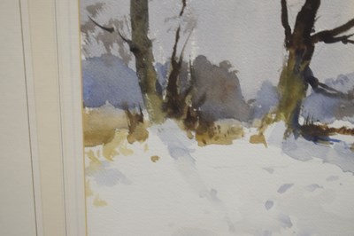 Lot 412 - Edward Wesson, RI RSMA (British, 1910-1983) - Watercolour - 'Snow'