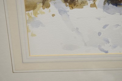 Lot 412 - Edward Wesson, RI RSMA (British, 1910-1983) - Watercolour - 'Snow'