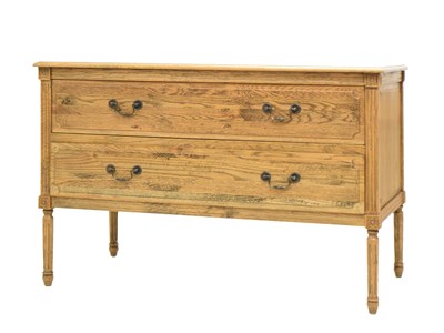 Lot 687 - Oka - Modern oak chest of two long drawers