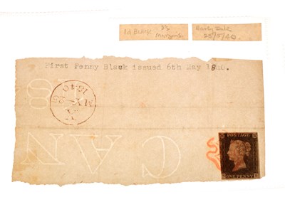 Lot 341 - Victorian penny black stamp