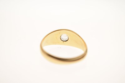 Lot 4 - Diamond solitaire 18ct gold ring