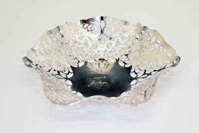 Lot 252 - Elizabeth II silver bonbon dish