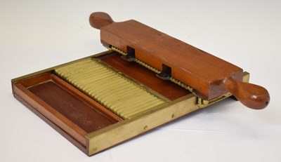 Lot 260 - Pharmaceutical Interest - Late Victorian brass-mounted mahogany pill machine