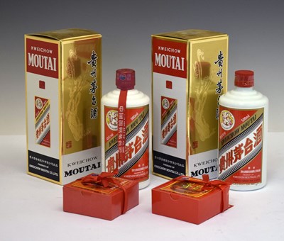 Lot 538 - Kweichow Moutai 'Flying Fairy' Baijiu Chinese spirit