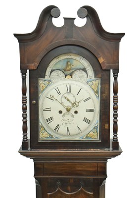 Lot 740 - 19th century oak and mahogany cased 8-day painted dial longcase clock - Thomas Cook of Derby